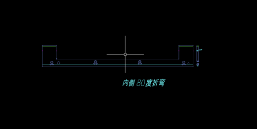 不锈钢铰链支架内侧80度折弯冲压模具图缩略图